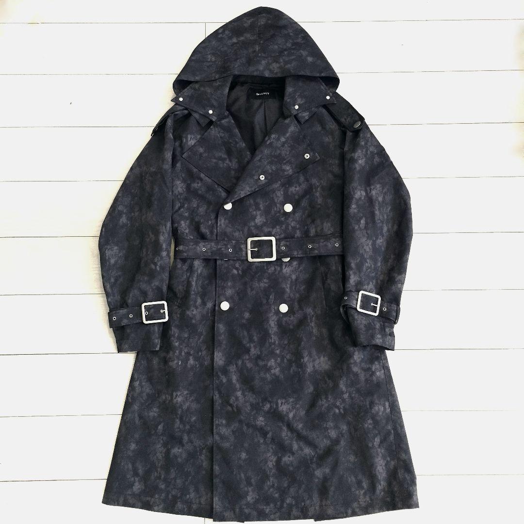 GRANCY グランシー 総柄ロングトレンチコート M