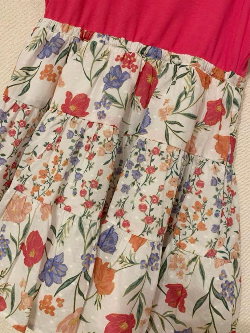 未使用タグ付き ケイトスペード ワンピース 花柄 ピンク kate spade