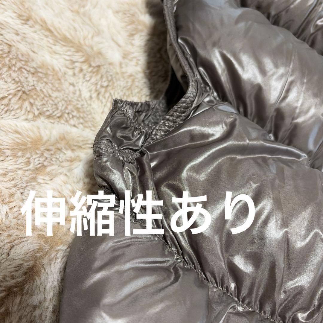 old gap グレー　ダウンベスト ファー付き　グランジ y2k