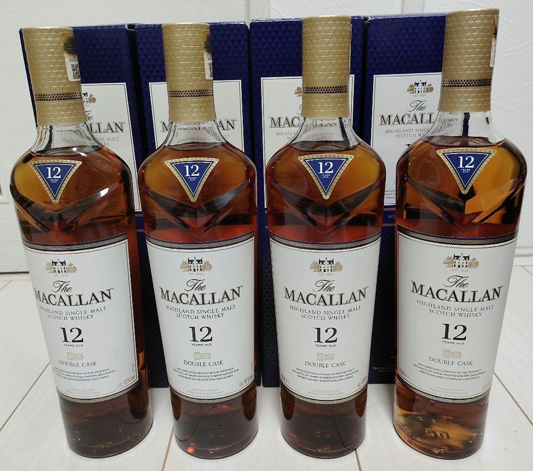 マッカラン 12年 ダブルカスク ウイスキー 700ml Macallan　４本