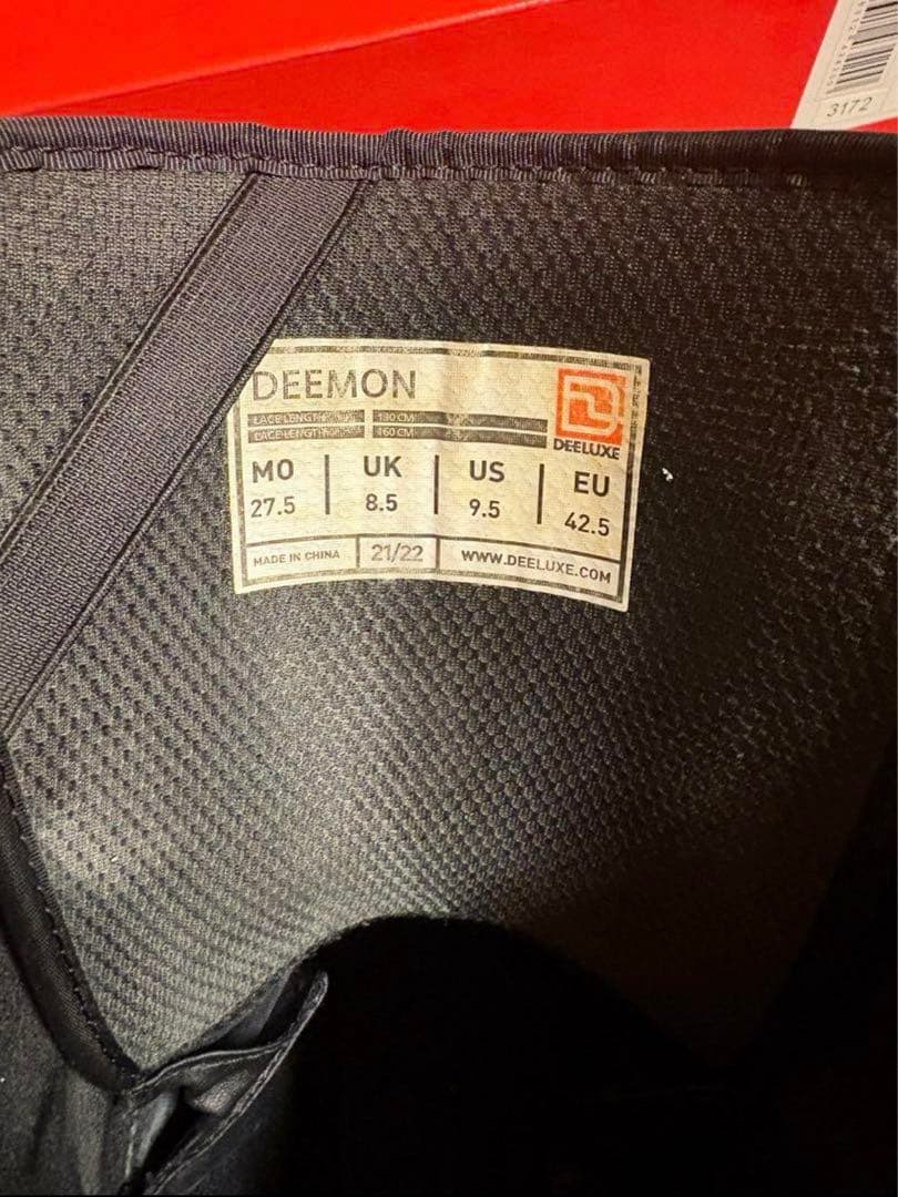 美品 DEELUXE DEEMON スノーボードブーツ ブラック 27.5センチ