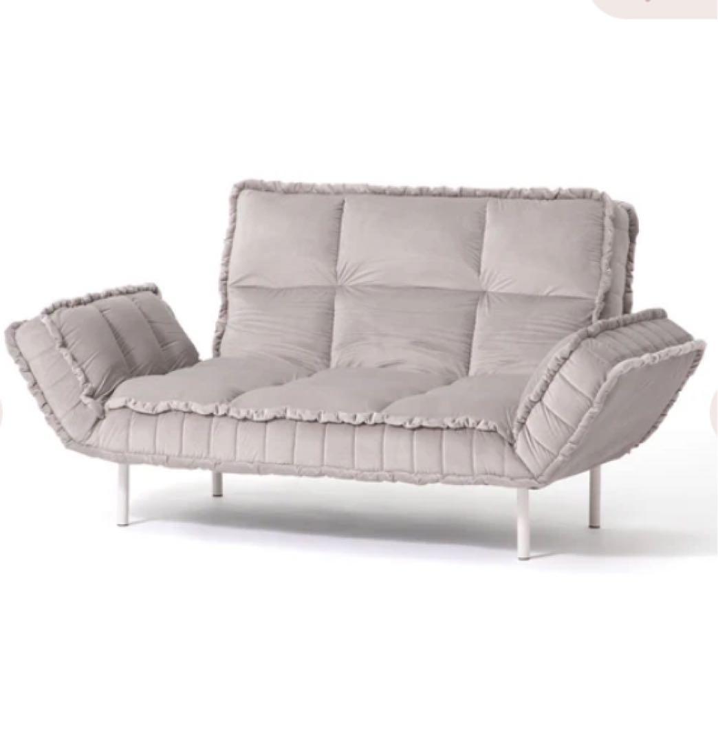 M24　Francfranc ピソラ　コンパクトソファベッド　グレー　美品