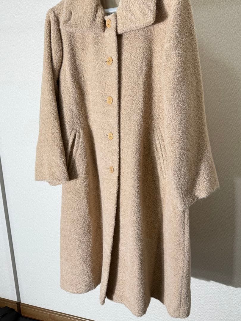 MAX MARA マックスマーラ ボアウールロングコート