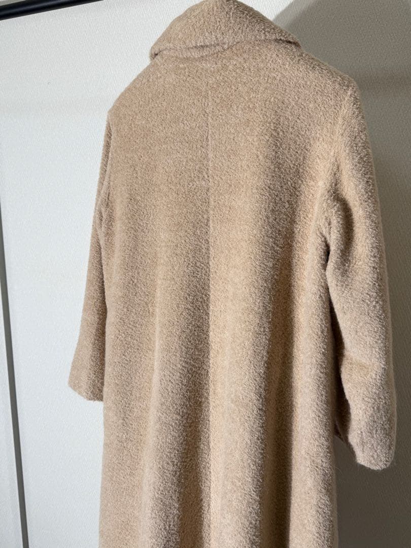 MAX MARA マックスマーラ ボアウールロングコート