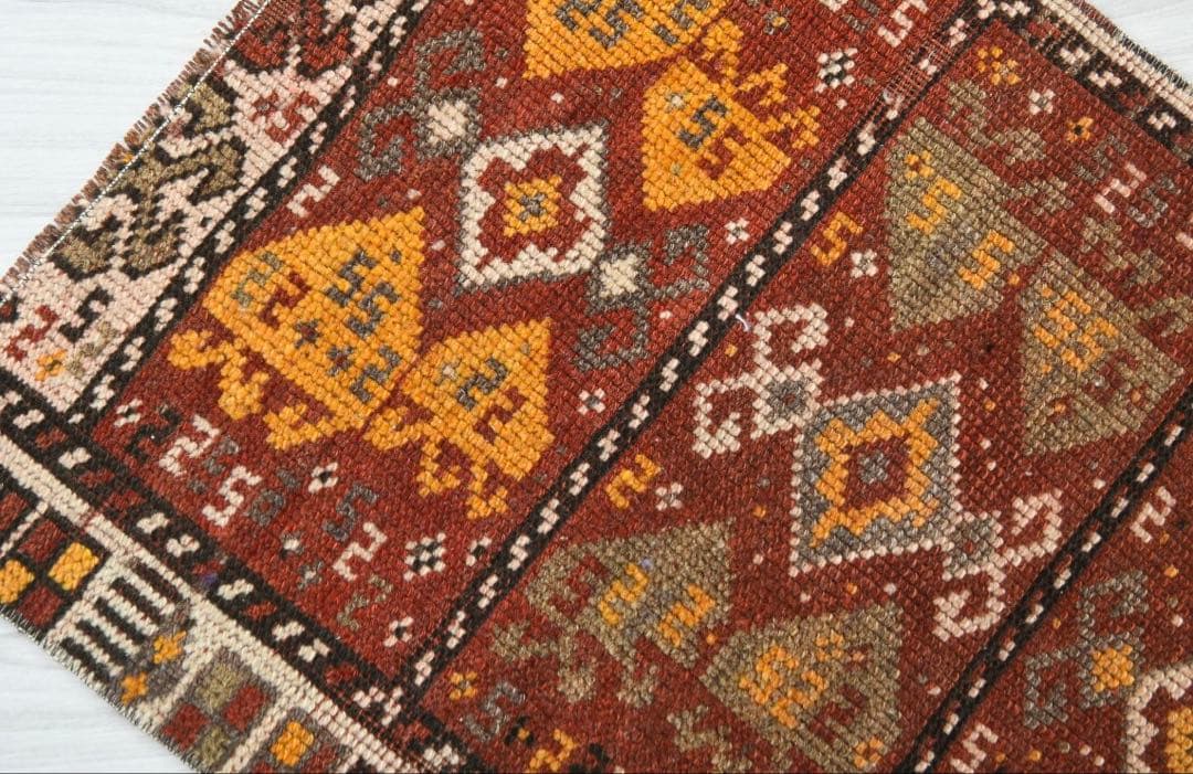 Earth color トルコ　ヴィンテージ　ラグ　トルコラグ　ウール