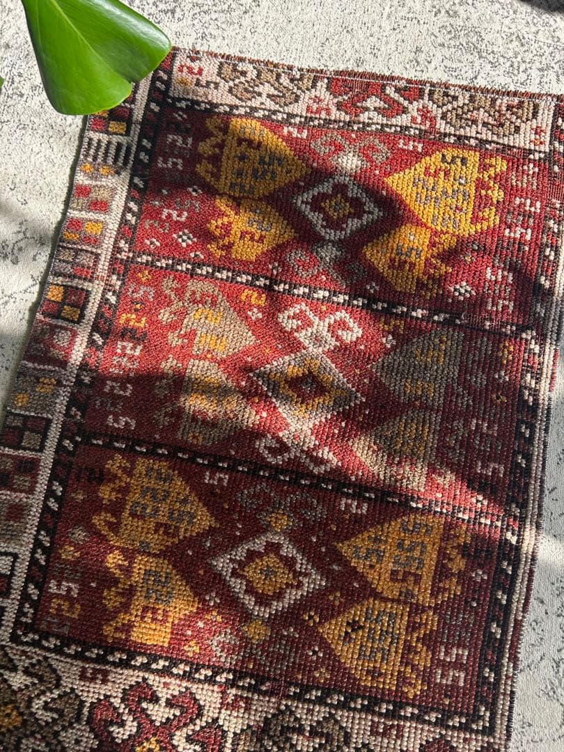 Earth color トルコ　ヴィンテージ　ラグ　トルコラグ　ウール