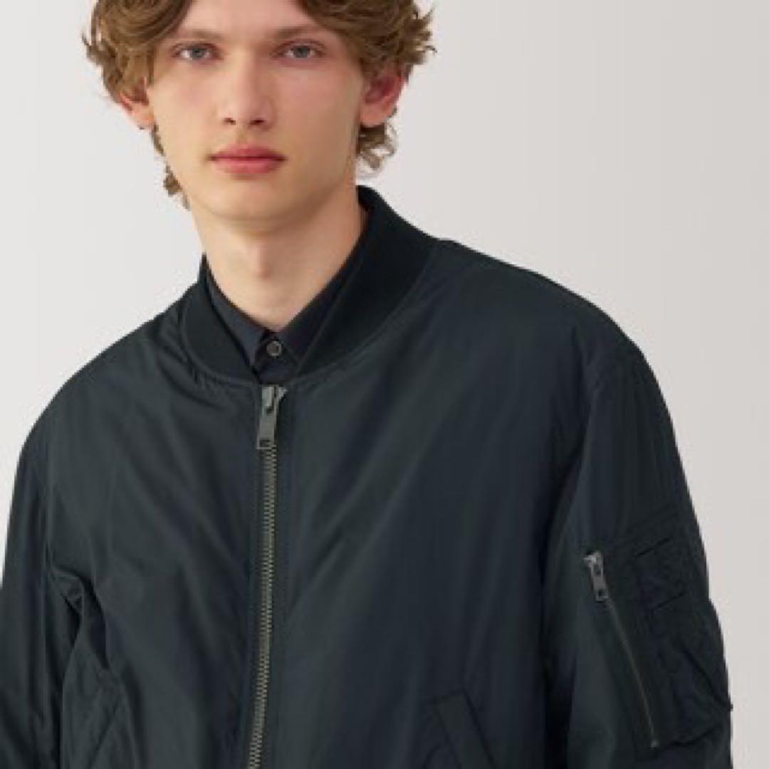 【MUJI LABO】紳士　ＭＡ－１ダウン ブルゾン　黒L 新品未使用 タグあり