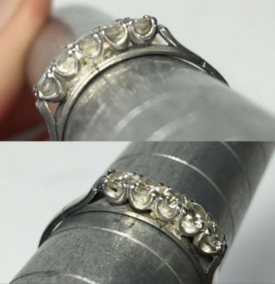 ヴィンテージ　ダイヤモンドエタニティリング　プラチナ