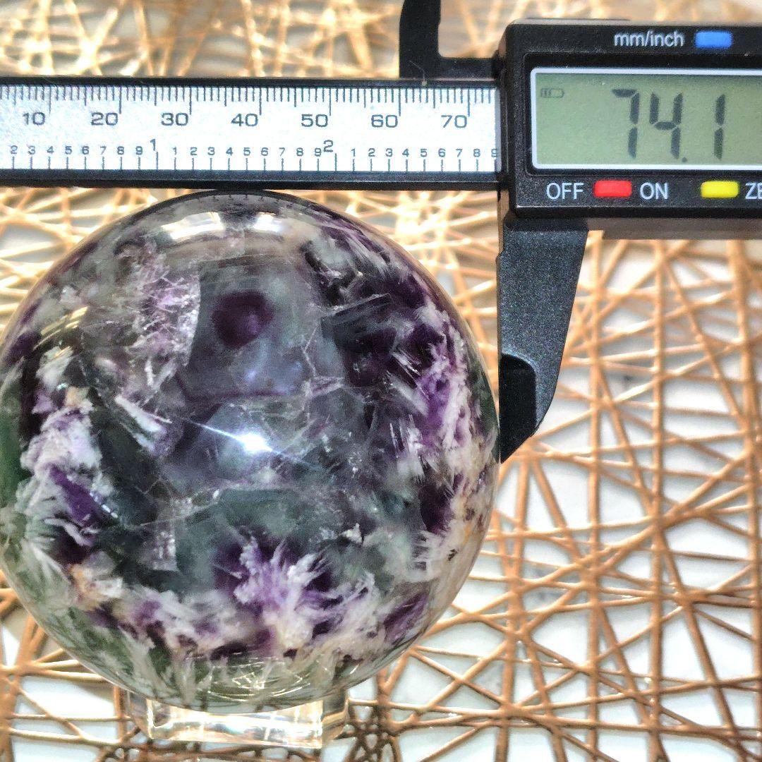 天然石✨フェザーフローライト✨虹 スフィア