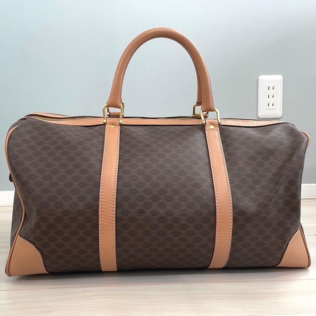 CELINE マカダム トリオンフ ボストンバッグ