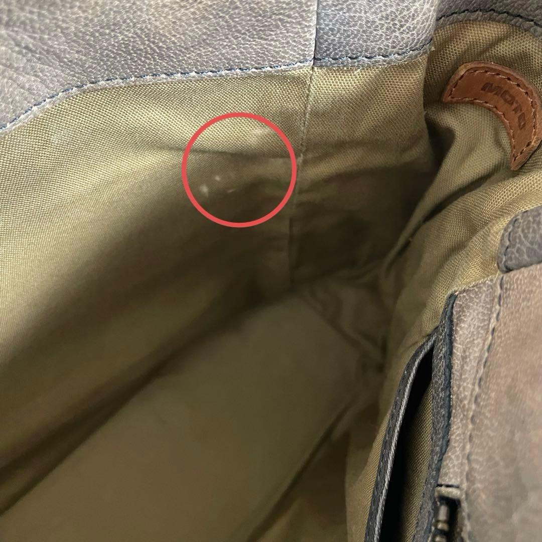 MOTO モト レザー ブラウン トートバッグ