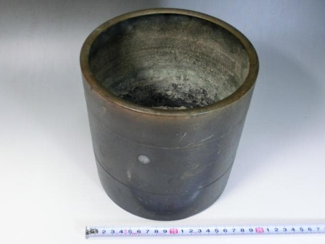 火鉢■手あぶり 古い銅製 花唐草 落成紀念 火器 古民具 古道具 古美術■