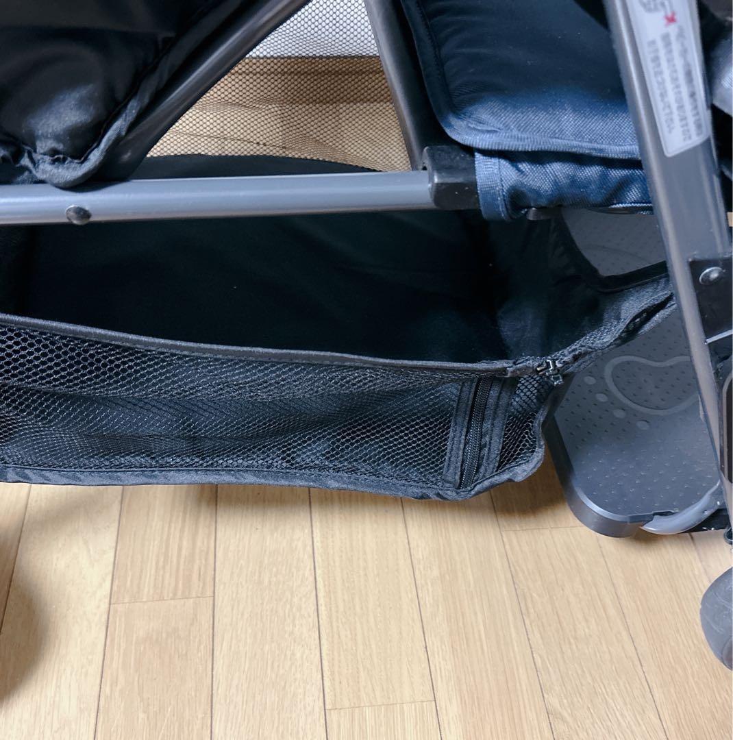 KATOJI 2人乗りベビーカー ネイビー 2人でゴー