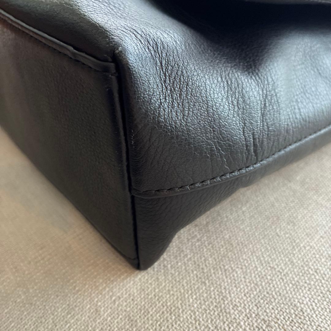 【スーパーマン】コーチ　ブラックレザーメッセンジャーバッグ　未使用