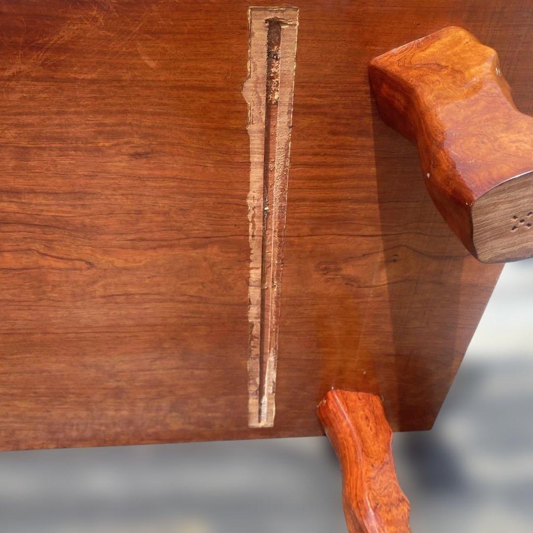 天然木 一枚板 高級座卓テーブル ローテーブル 欅？