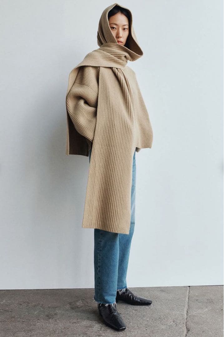 専用ページ‼️totemeトーテム　ウール　ヤクスカーフ　hooded scarf