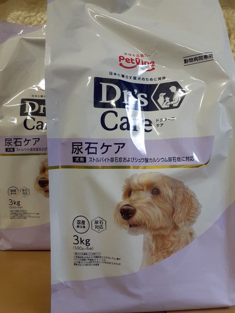 S様ドクターズケア犬用療法食尿石ケア3kg×2袋