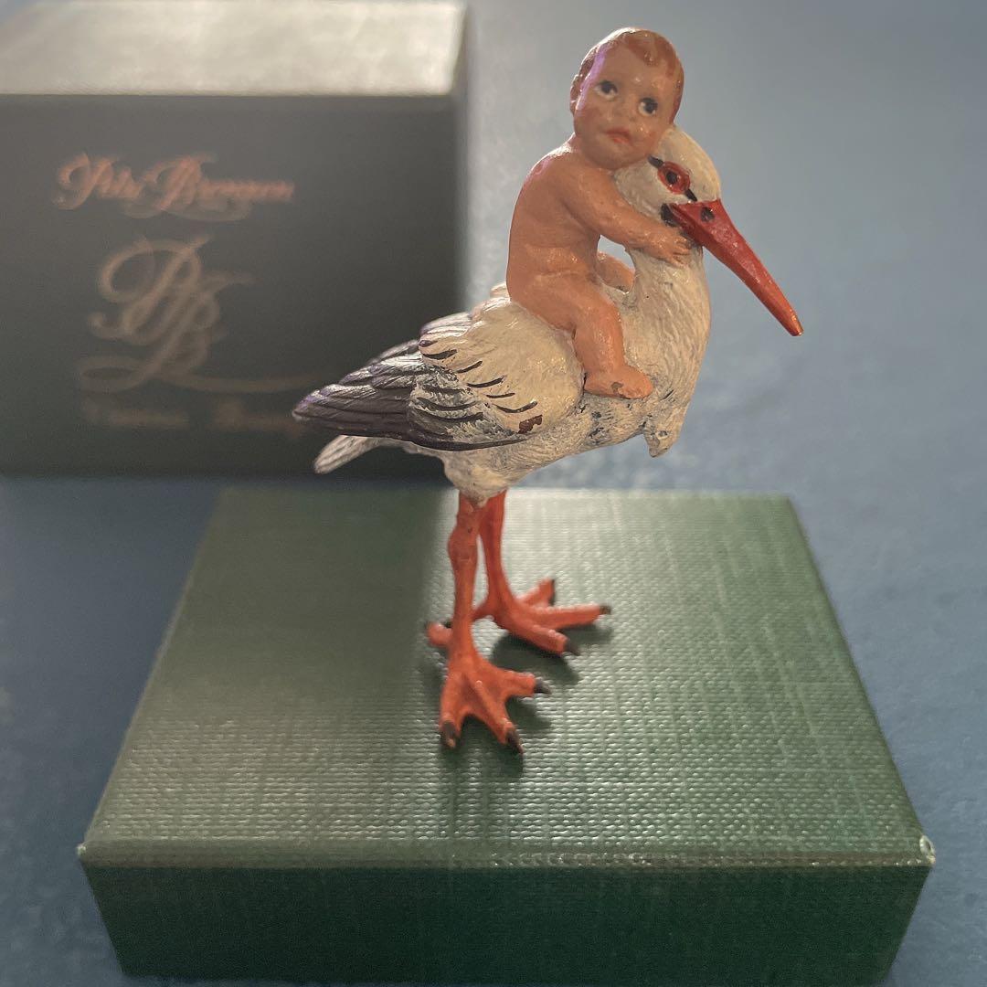 コウノトリ　ヴィエナブロンズ　vienna bronzes