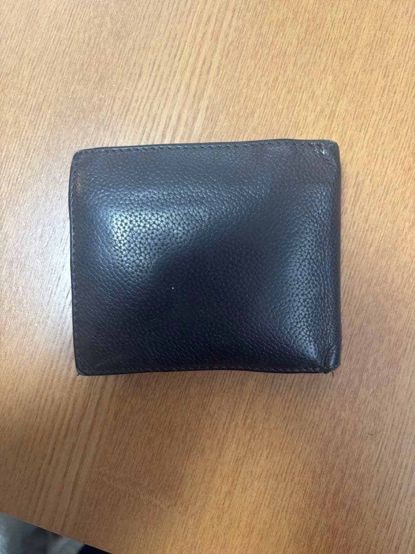 DIESEL ブラックレザー 二つ折り財布