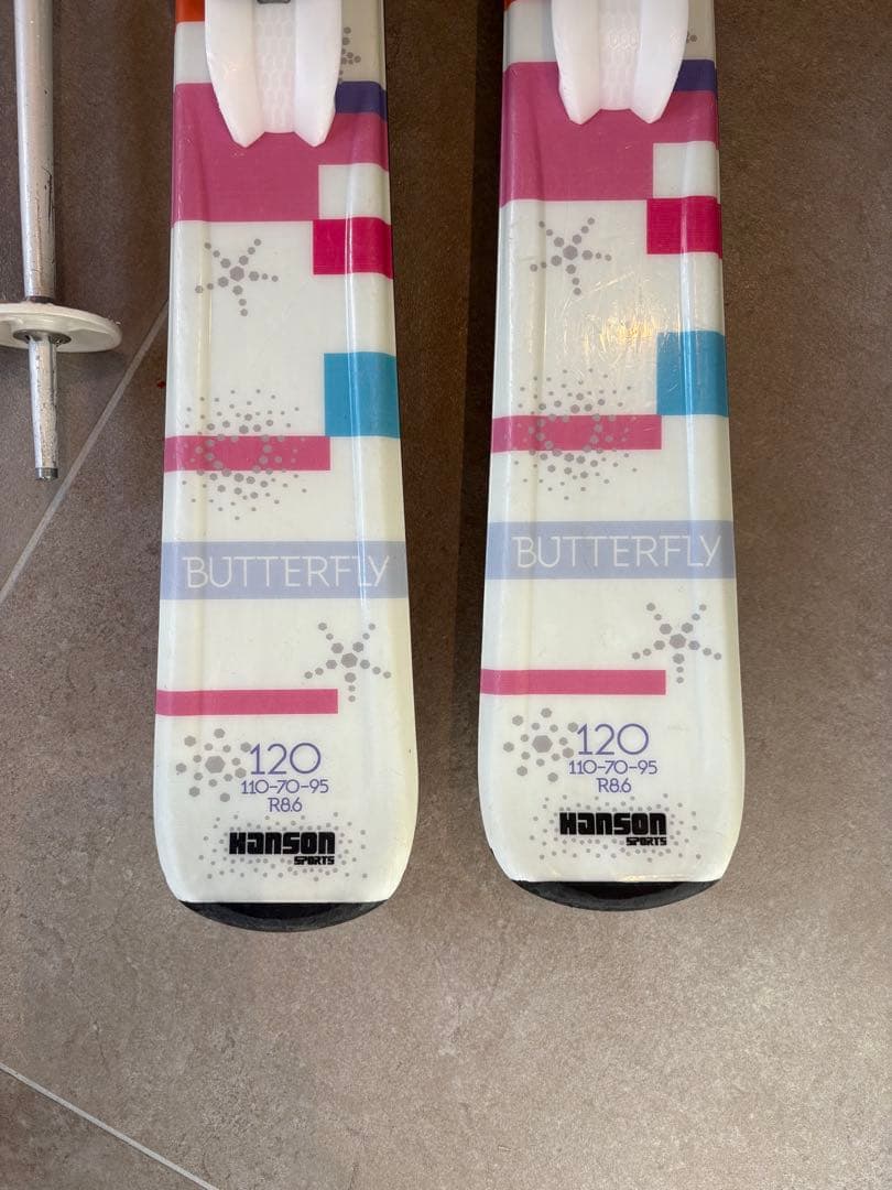 Hanson 子供用スキーセット 板120cm 靴21〜22cm