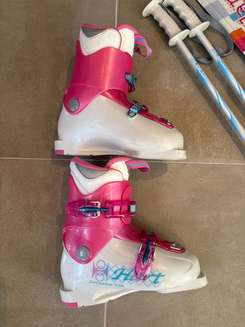 Hanson 子供用スキーセット 板120cm 靴21〜22cm