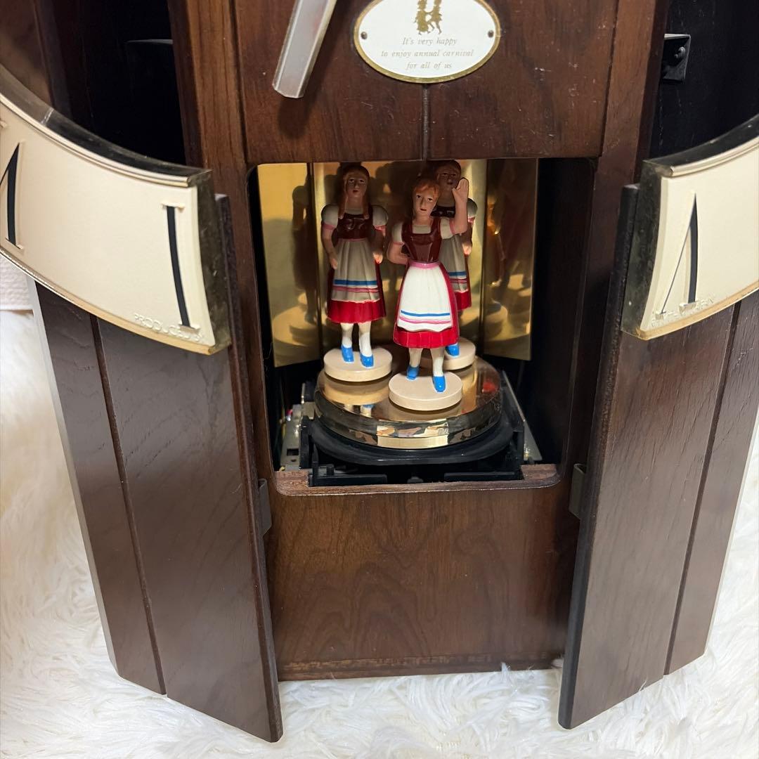 リズム時計工業 Small World スモールワールド　からくり掛け時計