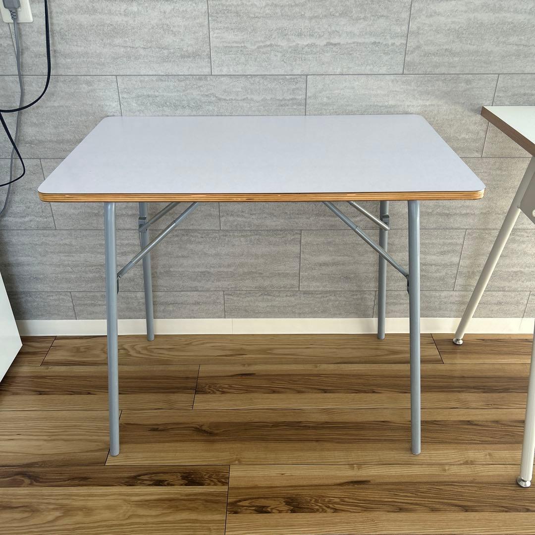 【廃盤】無印良品　机　メラミン天板　折りたたみ式