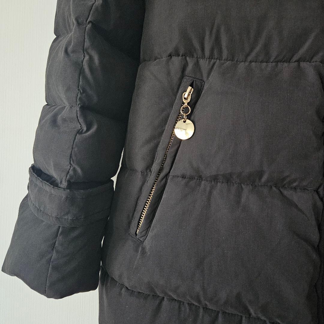 ​【La Mode】軽量ダウンコート 黒 サイズ40 ダウン90%　手洗い可能