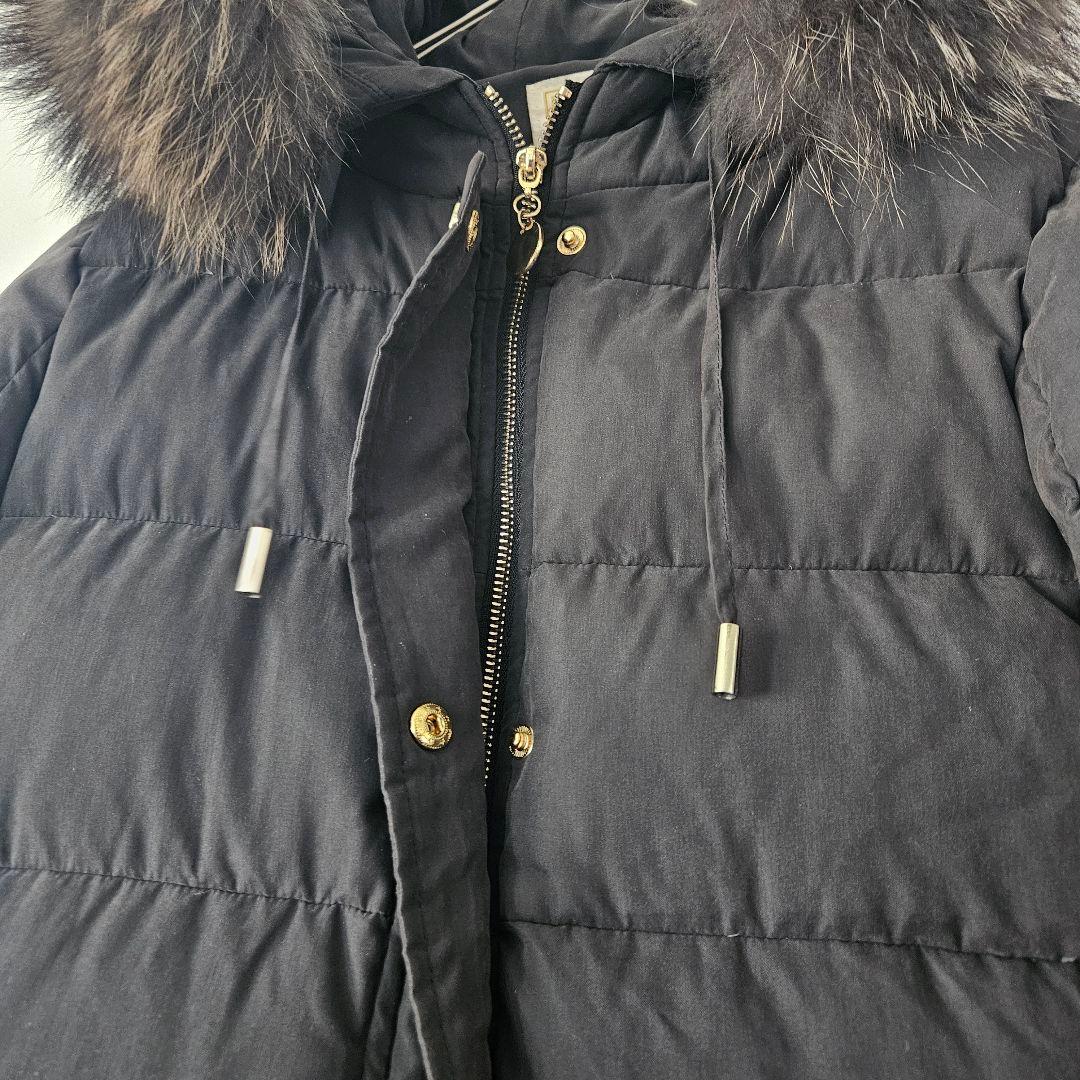 ​【La Mode】軽量ダウンコート 黒 サイズ40 ダウン90%　手洗い可能