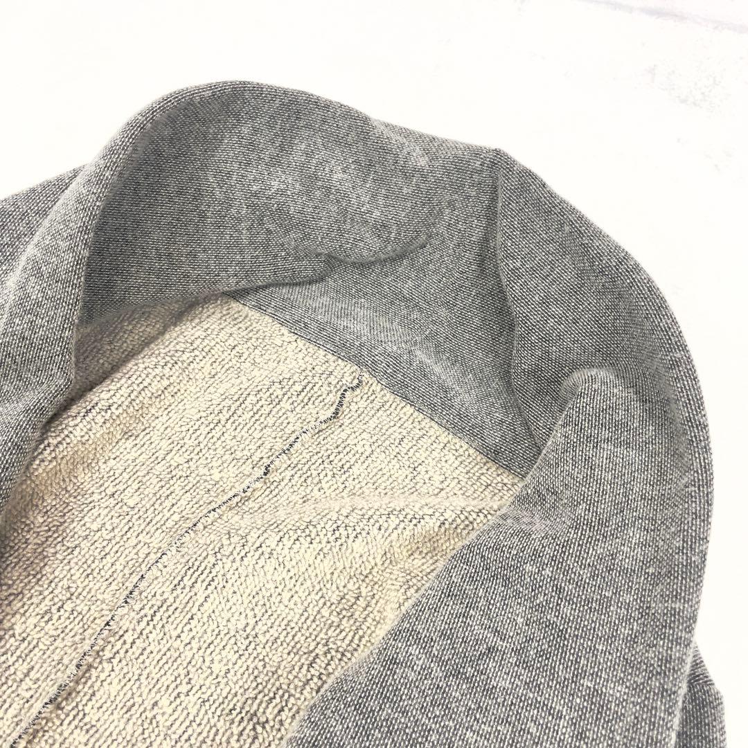 STRUM ウール×コットン ショールカラー ロングカーディガン M グレー