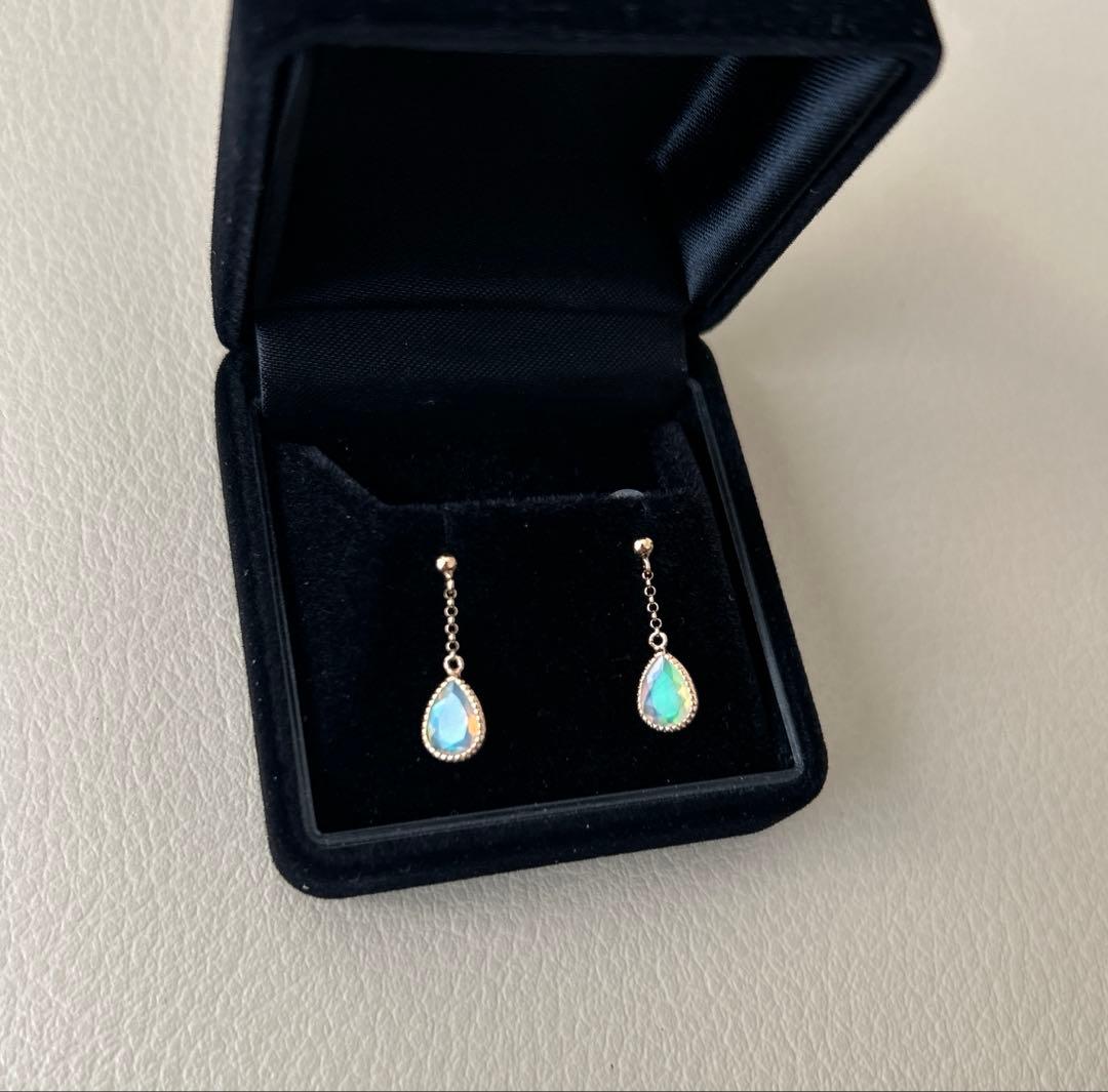 こ*る様 オパール ピアス K18YG 18K 18金ファッションジュエリーem