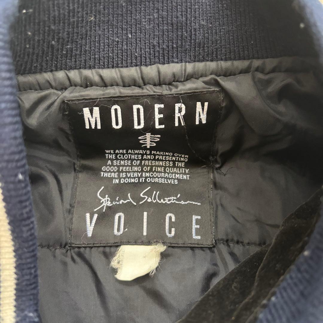 激レア　モダンボイス 鷹 日本 横須賀 刺繍 別珍 ベロア スカジャン 中綿