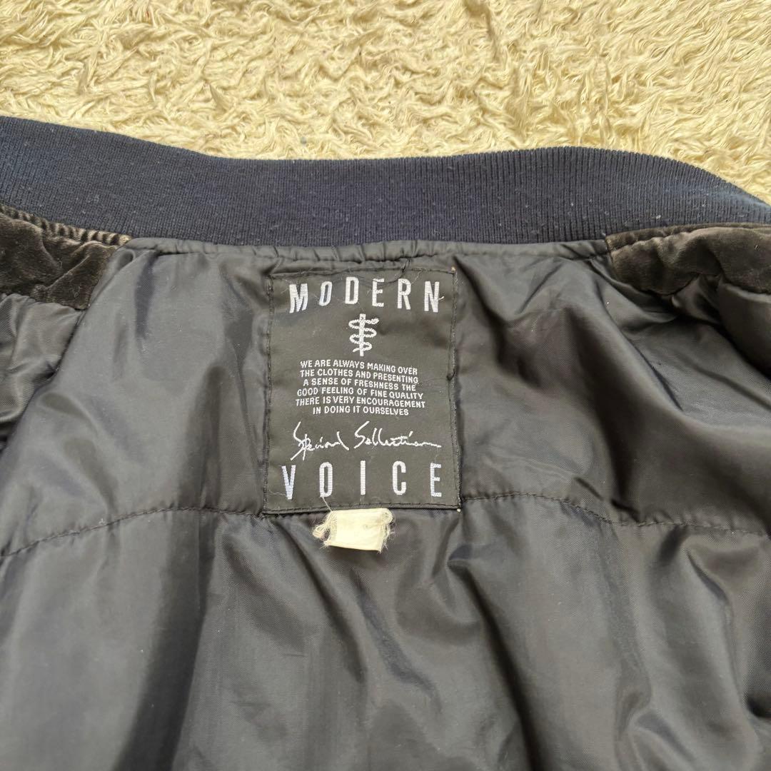 激レア　モダンボイス 鷹 日本 横須賀 刺繍 別珍 ベロア スカジャン 中綿