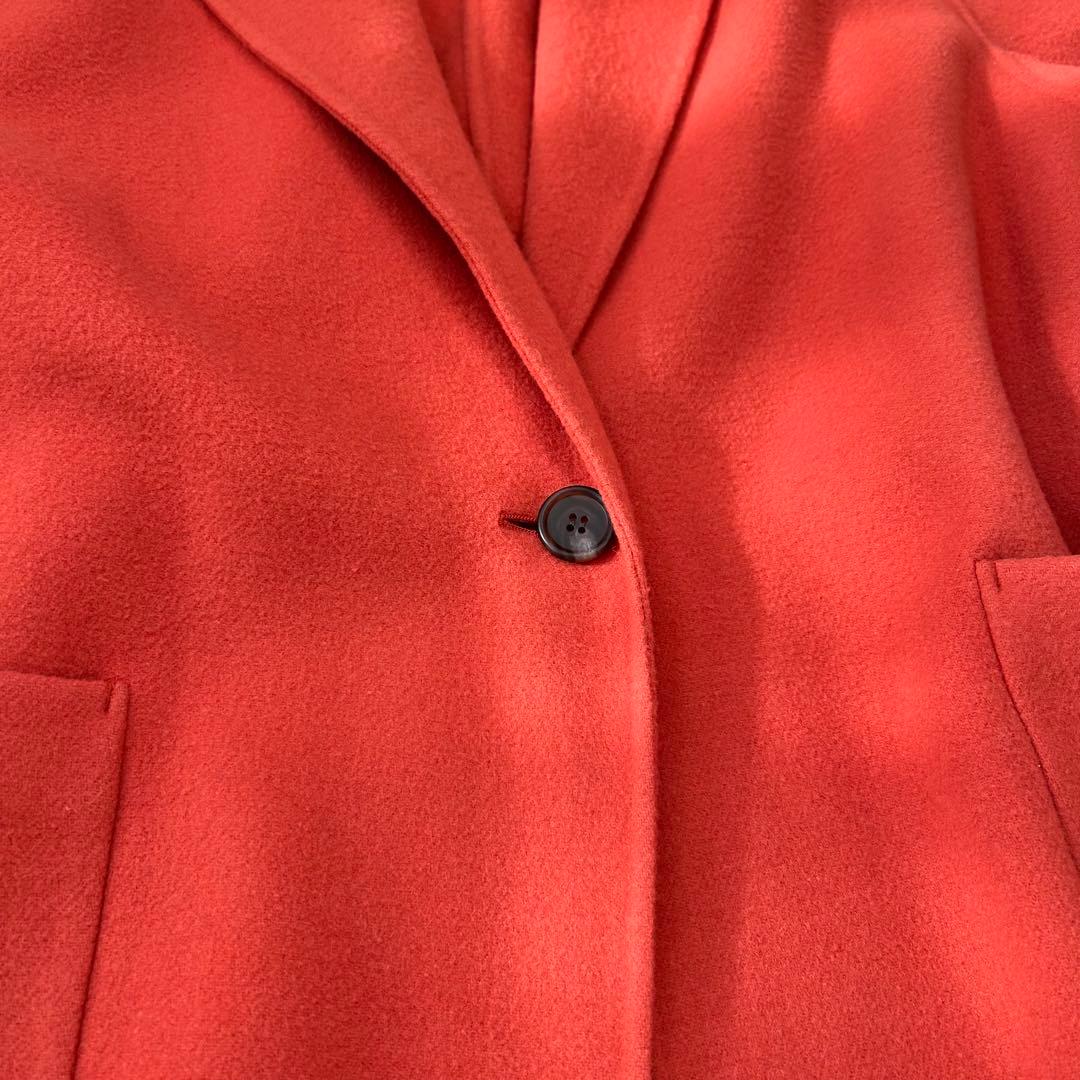 B&Y ユナイテッドアローズ　ウールリバーコート　オレンジ