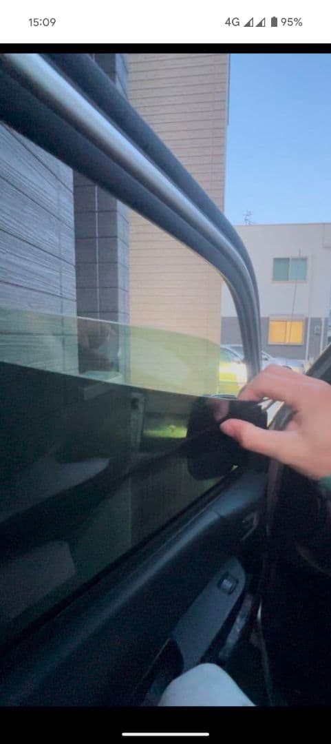 ハイエース　スモーク　15% 脱着フィルム　脱着スモーク　セミスモ　サンシェード