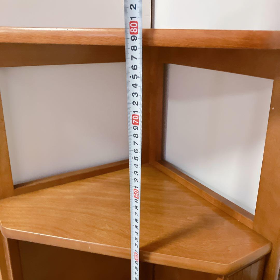 karimoku カリモク　コーナーラック　電話台　サイドラック　籐 ラタン