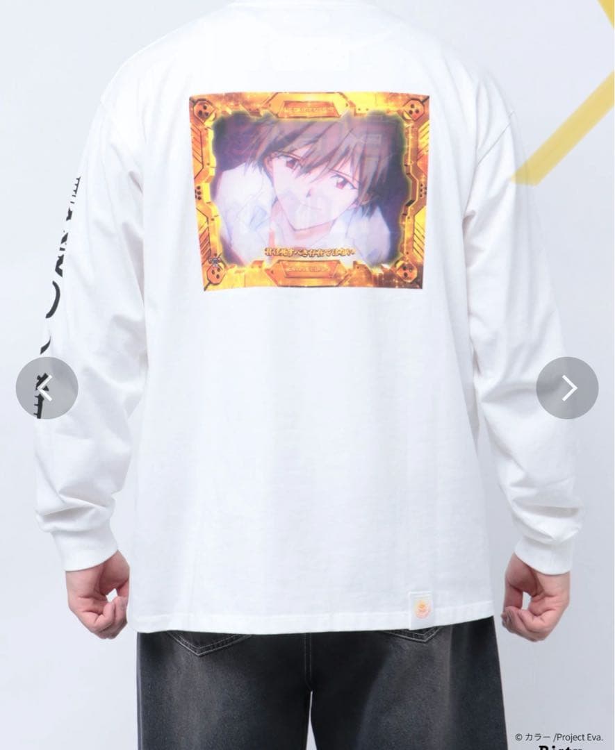 【新品】エヴァパチンココラボ 最後のシ者ロンT 白黒2枚セットCALNAMUR