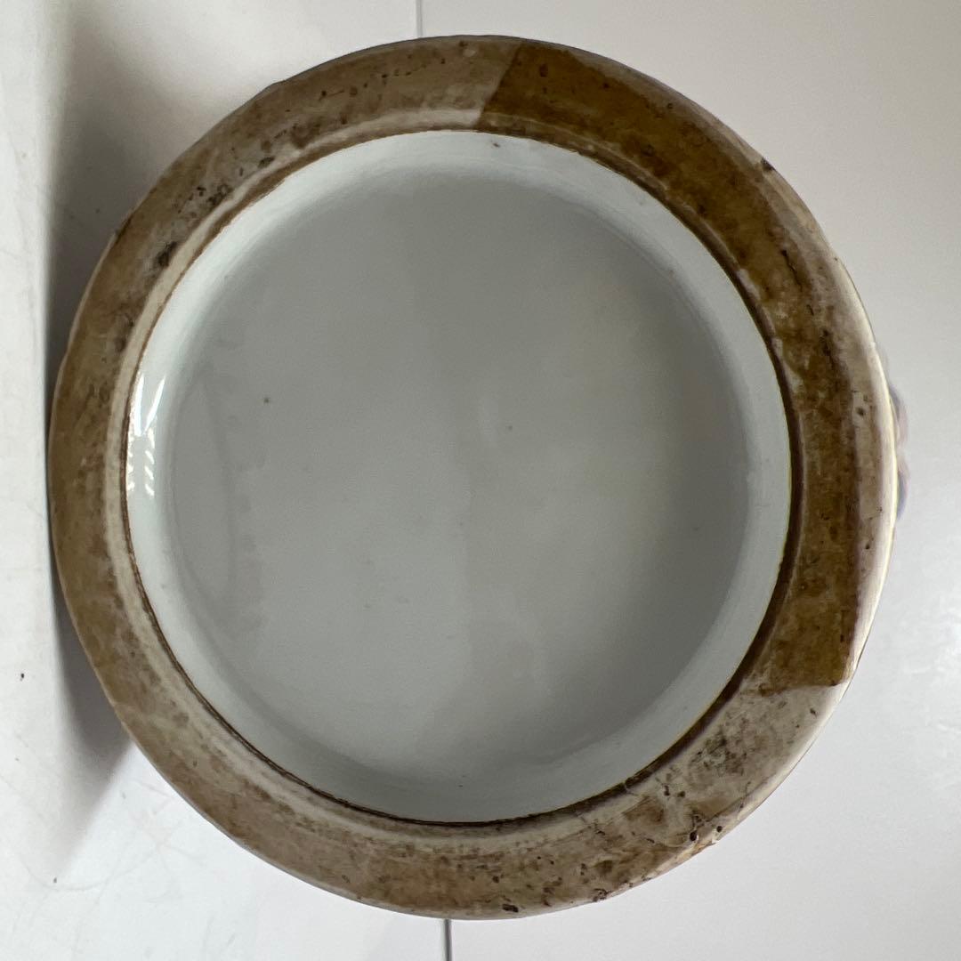 古伊万里　染綿沈香壺　高さ45㎝　東K8-0203① タルニ