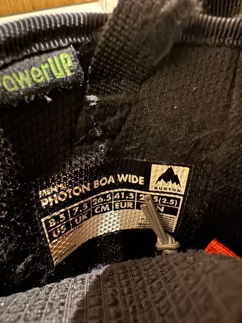 スノーボード BURTON PHOTON BOA WIDE 26.5cm