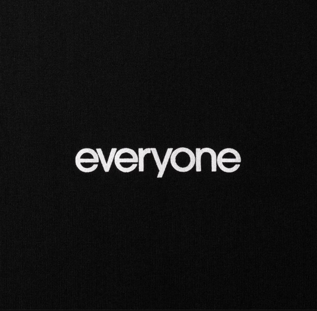 【新品未使用】everyone long sleeve T logo black