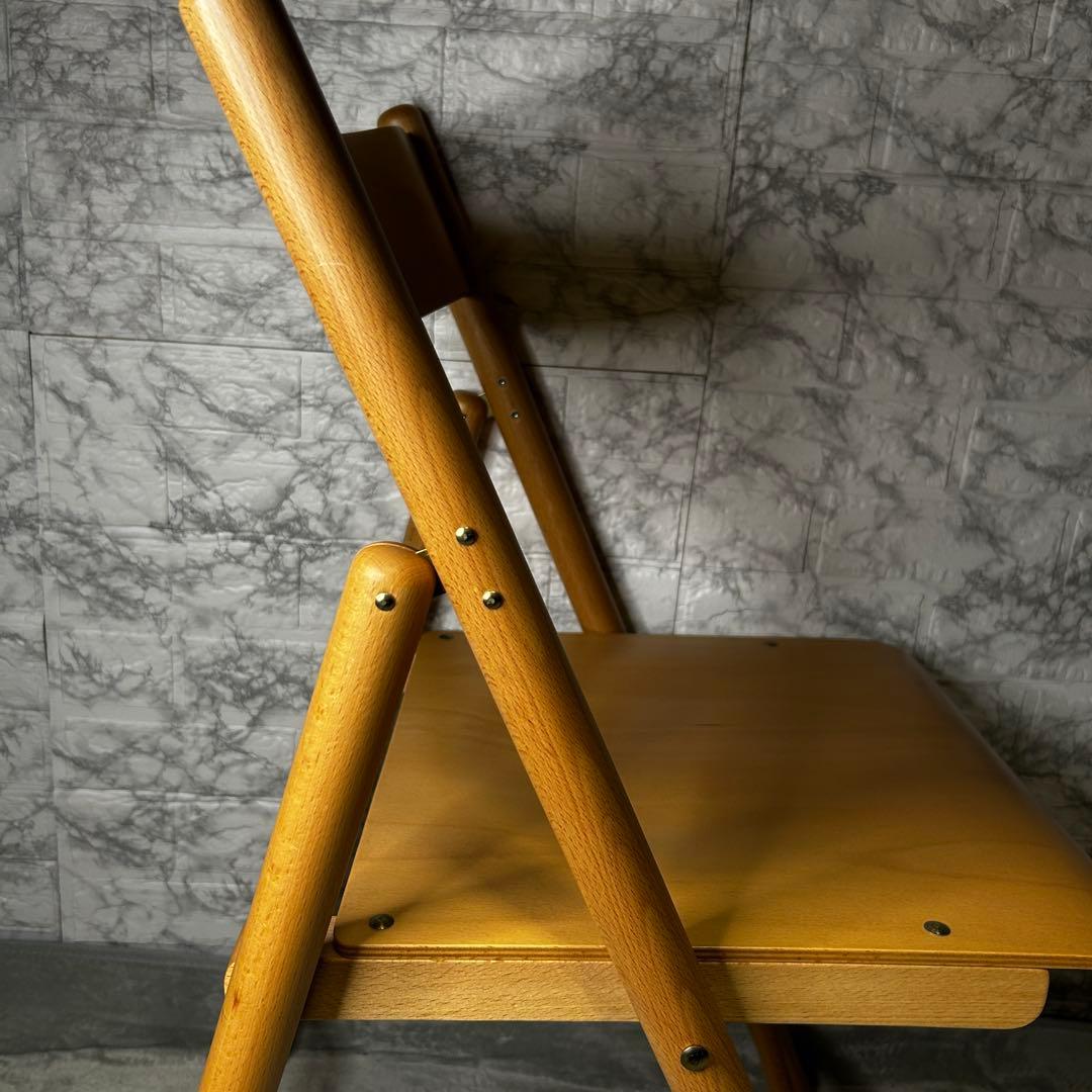 【廃盤・2脚セット】無印良品 折りたたみ椅子 パイプチェア 美品