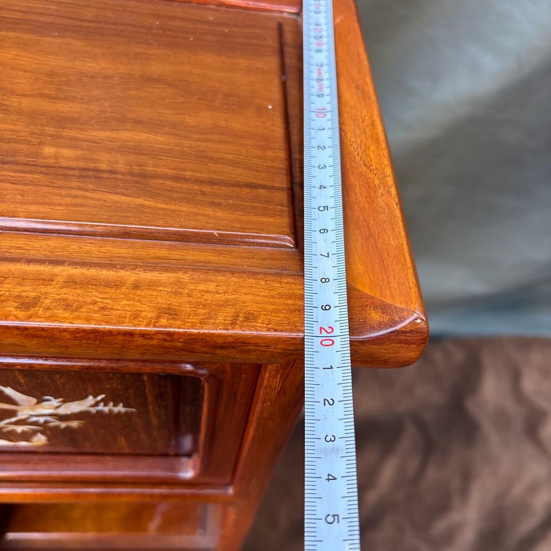 小ダンス　茶箪笥　花梨？　螺鈿細工　飾り棚