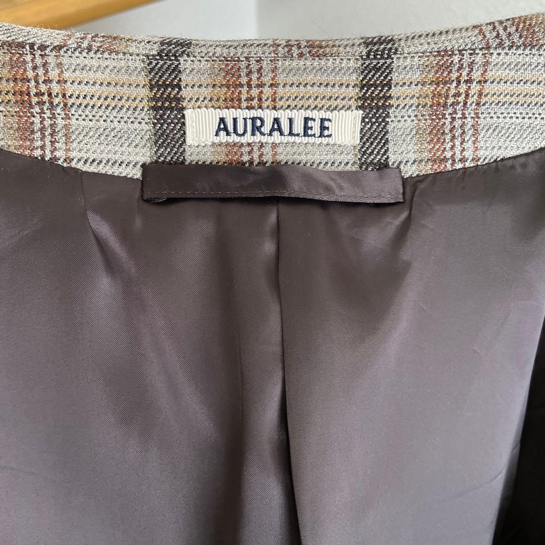 AURALEE コート チェック柄