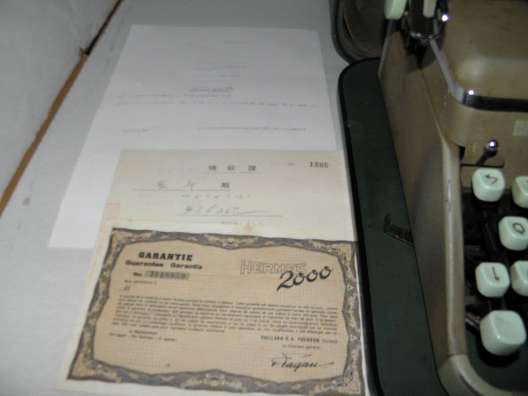 極希少・完動品】HERMES 2000 タイプライター 1953年製 付属品完備