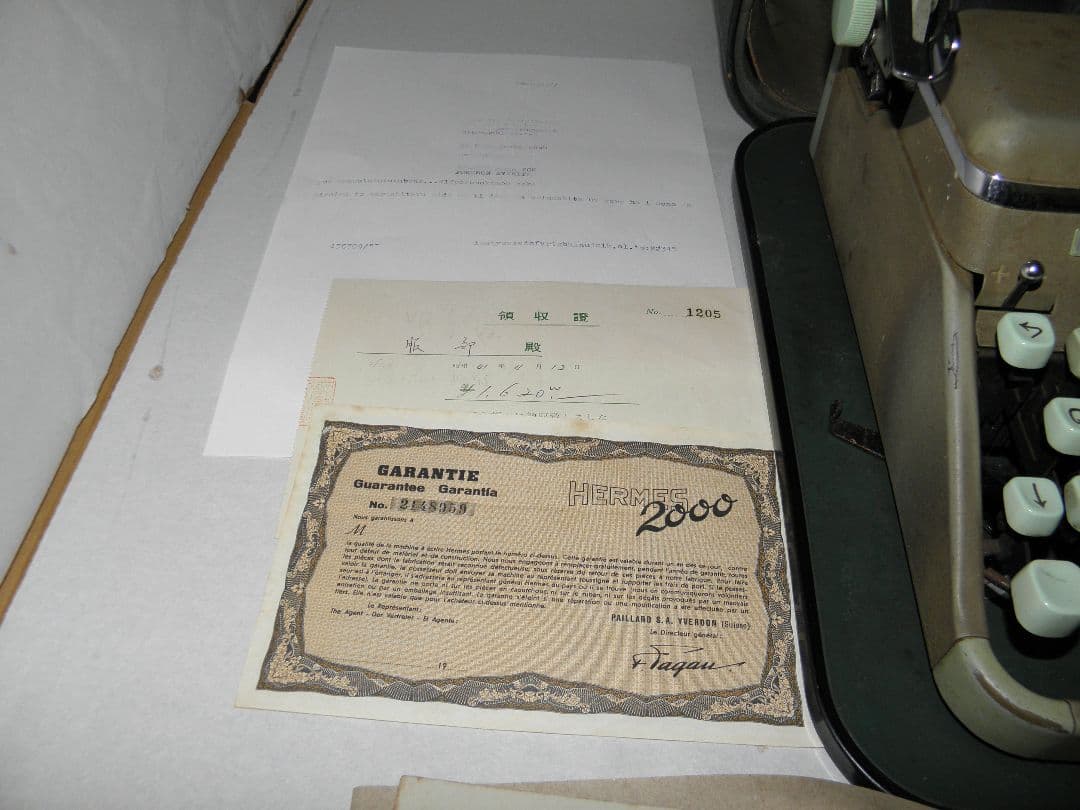極希少・完動品】HERMES 2000 タイプライター 1953年製 付属品完備