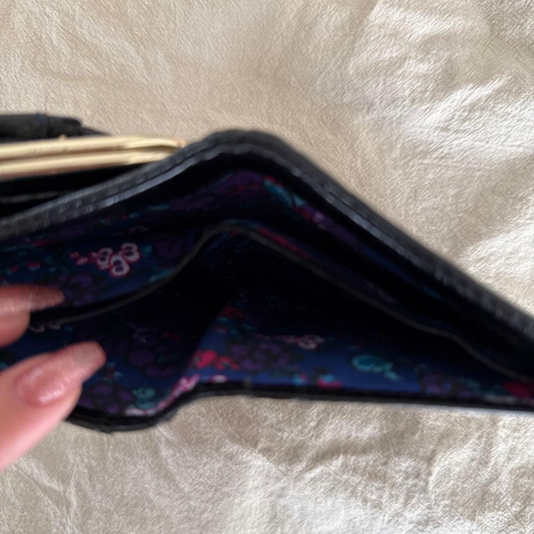 ANNA SUI ブラック 二つ折り財布