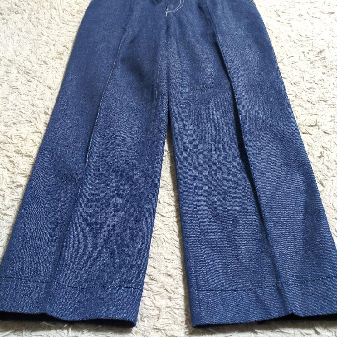 美品 24年モデル ebure リアクティブデニムパンツ センタープレス