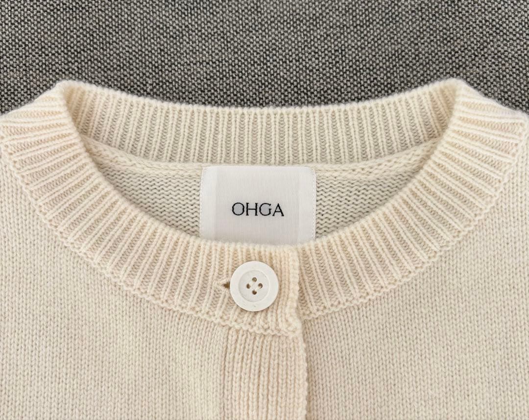 【最終価格】OHGA オーガ ドッキングぺプラムニット
