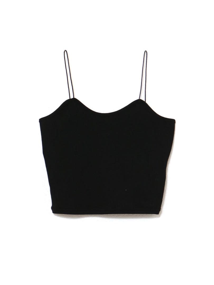 トップス andmary Mary logo knit tops black