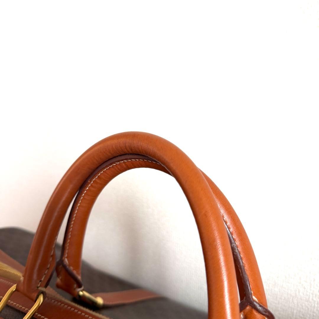 ✨美品✨　 セリーヌ　ボストンバッグ　マカダム柄　レザー